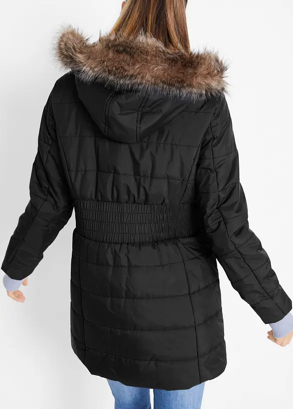 wasserabweisende Funktions-Longjacke in 2-in-1-Optik, gesteppt, bonprix