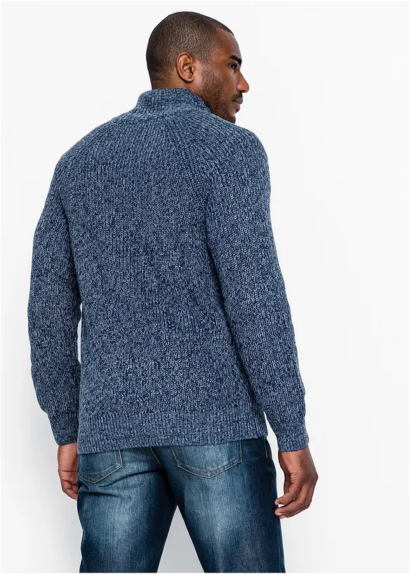 Grobstrickjacke mit Rippstruktur und Baumwolle, bonprix