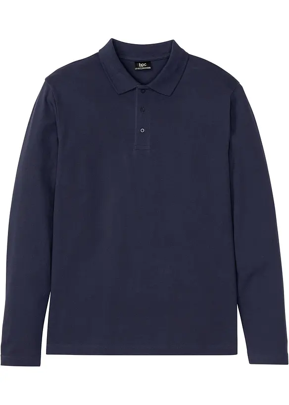 Piqué-Poloshirt, Langarm, bonprix