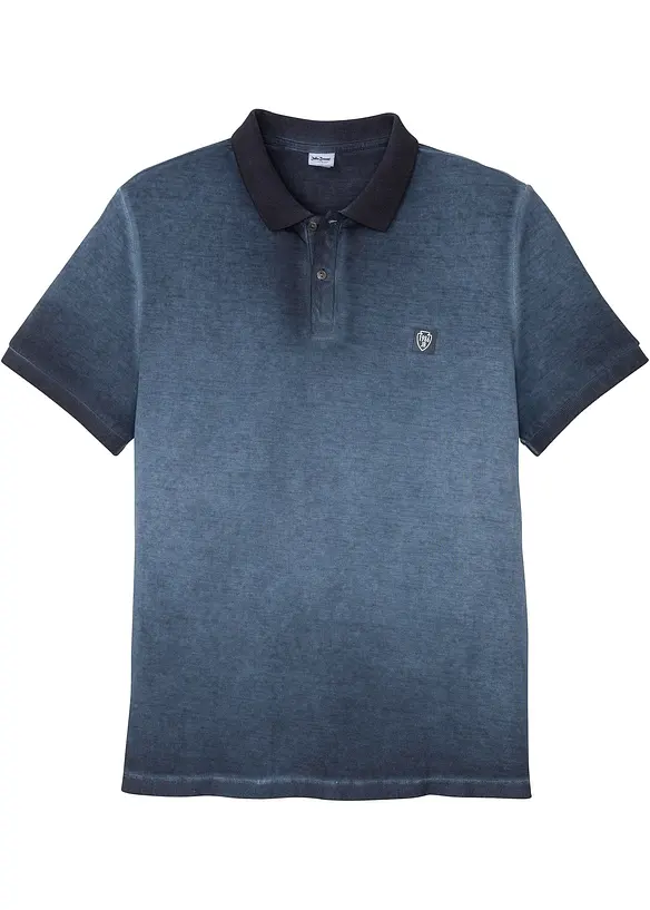Polo en maille piquée, aspect délavé, bonprix
