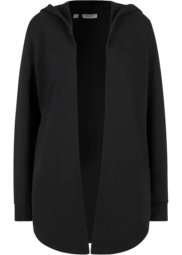 Gilet long en molleton de coton mélangé, bonprix