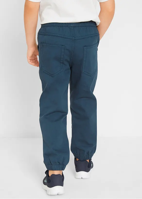 Lot de 3 pantalons à taille élastique, Regular Fit, bonprix