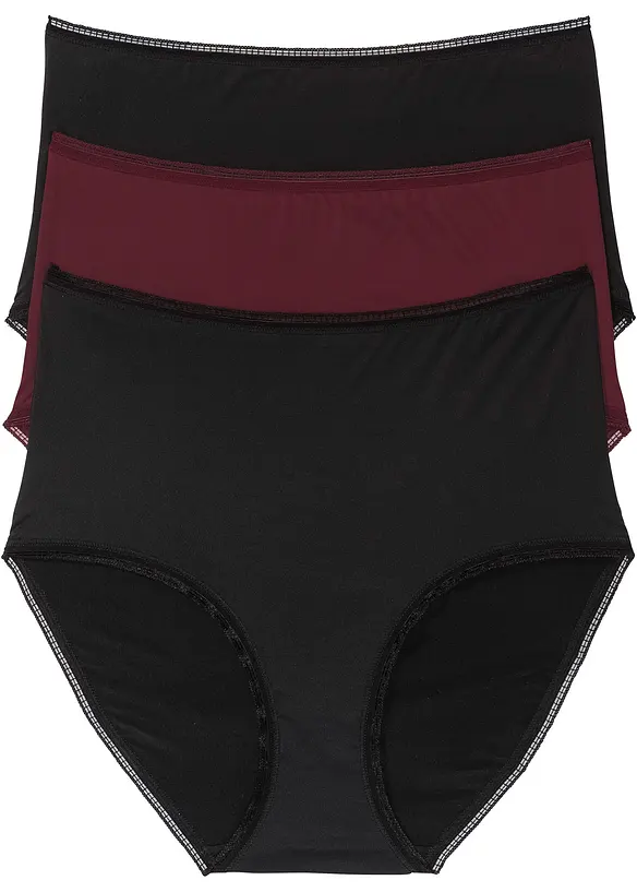 Microfaser Highwaist Slip (3er Pack), bonprix
