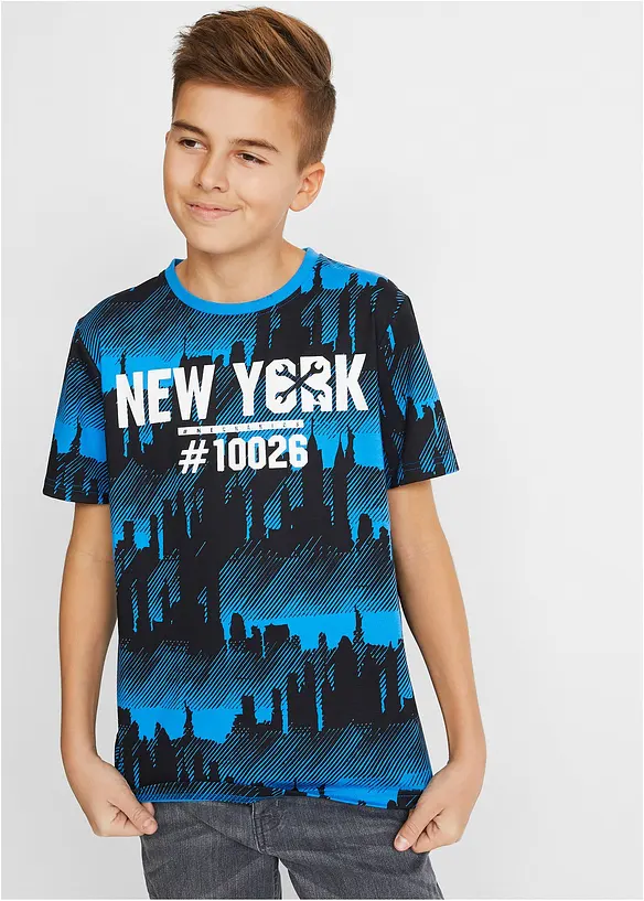 Lot de 2 T-shirts 100% coton, bonprix