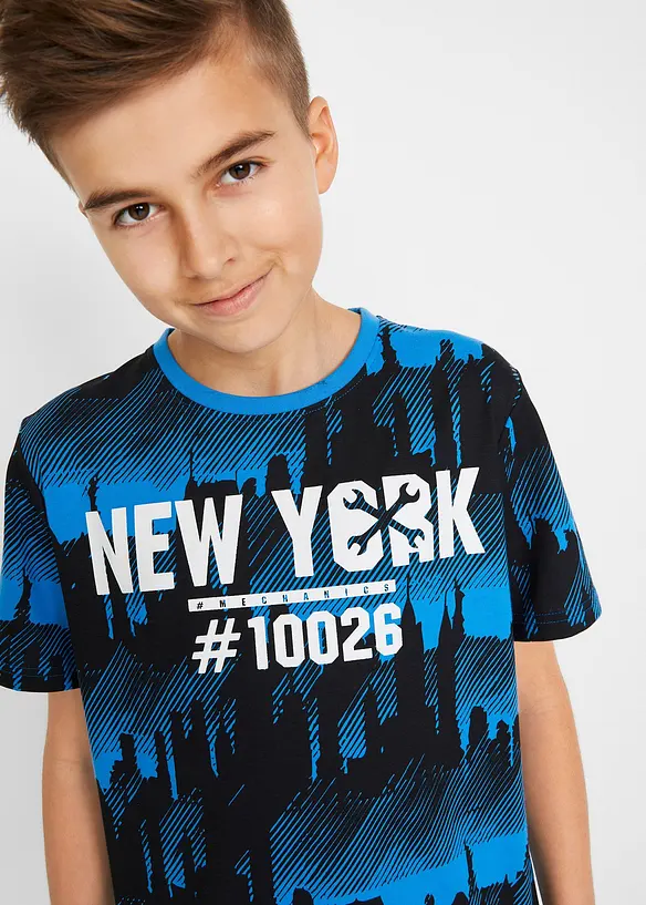 Lot de 2 T-shirts 100% coton, bonprix