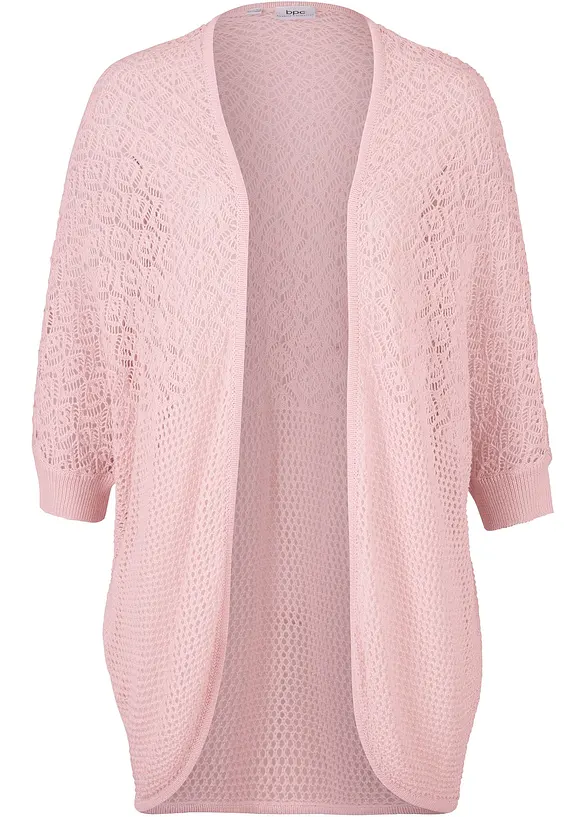 Longstrickjacke mit Lochmuster, bonprix