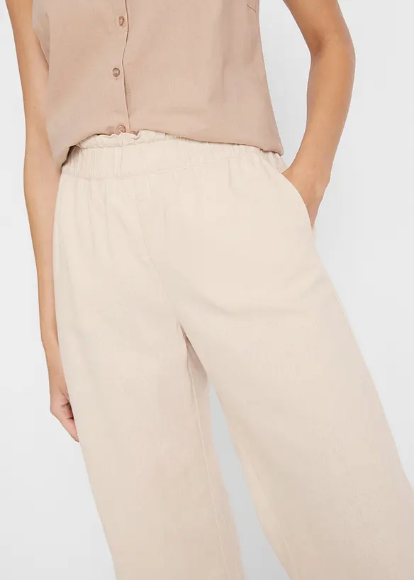 Leinen-Culotte, wadenlang, bonprix