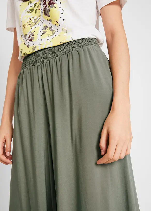 Jupe-culotte longueur mollet en viscose, bonprix