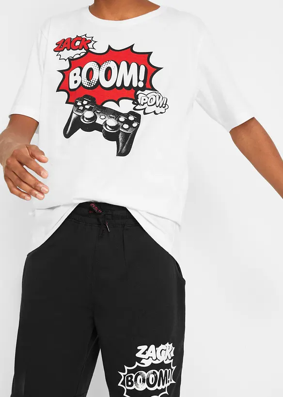 T-shirt et bermuda (ens. 2 pces) en jersey 100% coton, bonprix