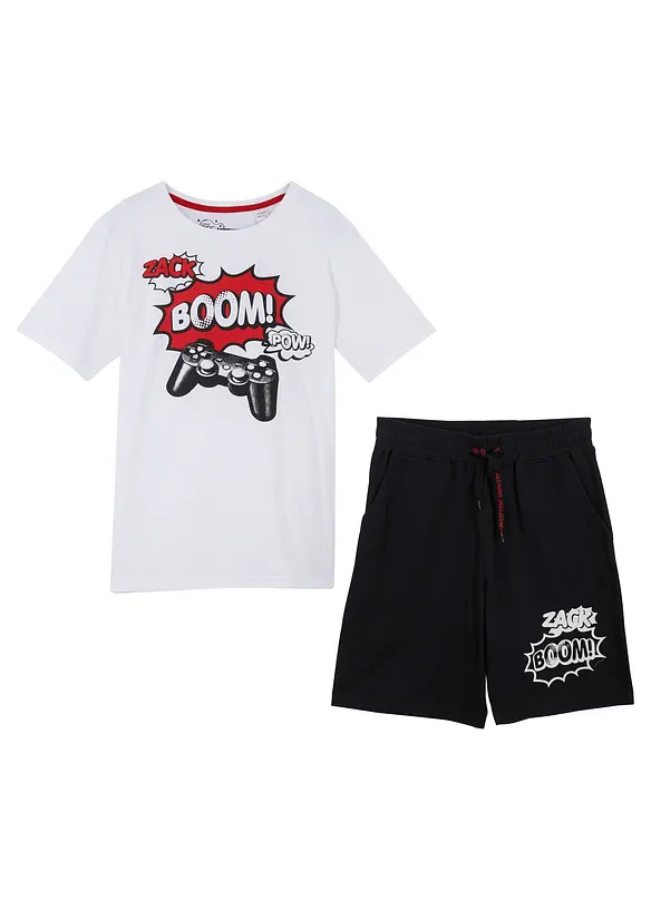 T-shirt et bermuda (ens. 2 pces) en jersey 100% coton, bonprix