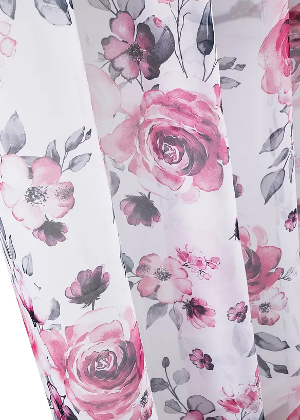 Voilage à imprimé floral (1 pce), bonprix