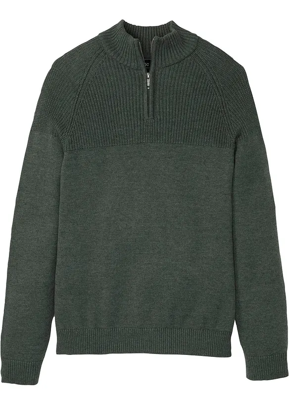 Troyer Pullover mit Baumwolle, bonprix