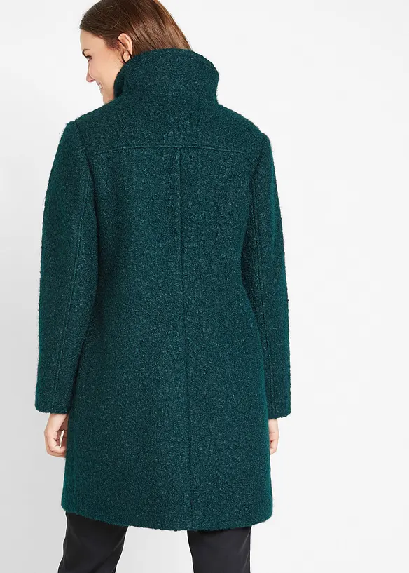 Bouclé-Mantel mit Taschen, bonprix