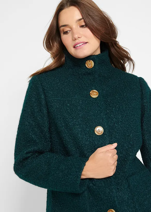 Bouclé-Mantel mit Taschen, bonprix