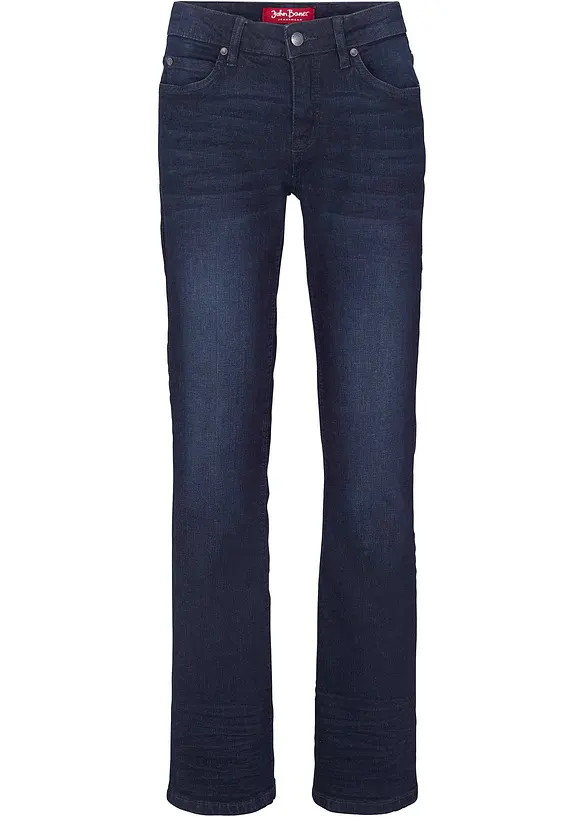 Jean bootcut taille mi-haute, extensible, bonprix
