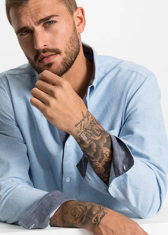 Oxford-Businesshemd aus reiner Baumwolle, Regular Fit, bonprix