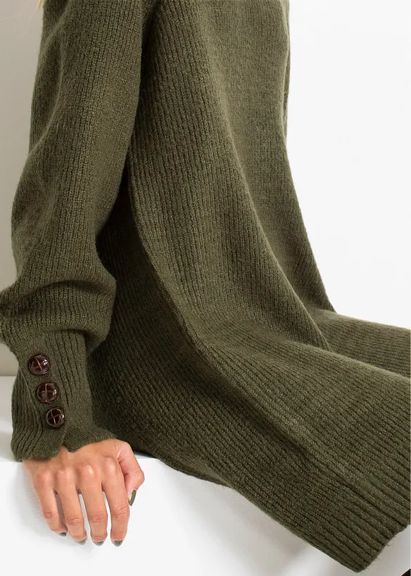 Pull long à boutons, bonprix