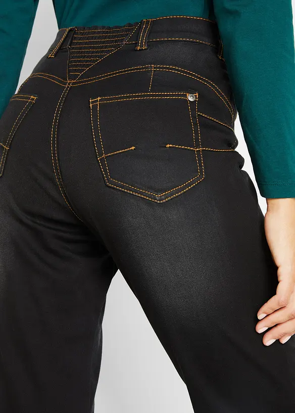 Jean thermo avec effet push-up et taille confortable, Straight, bonprix