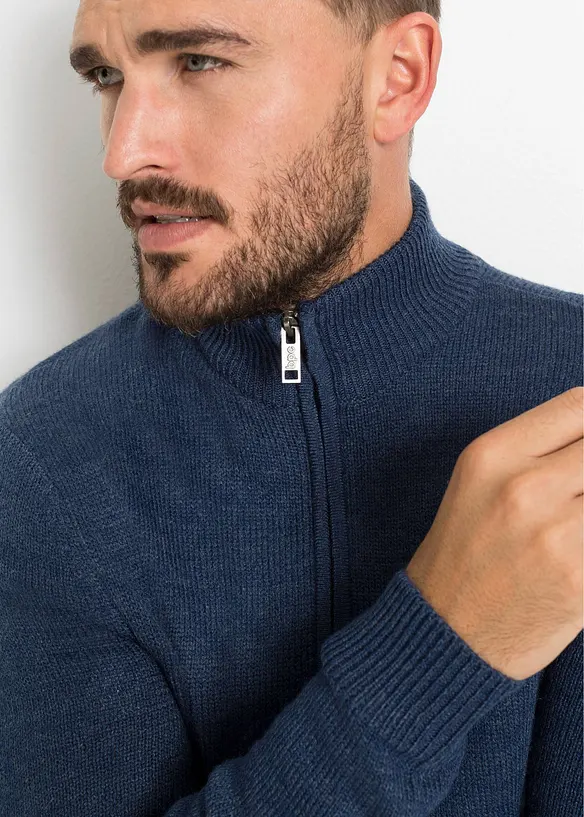 Gilet zippé en fine maille, bonprix