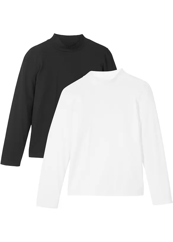 Rollkragenshirt (2er Pack), bonprix