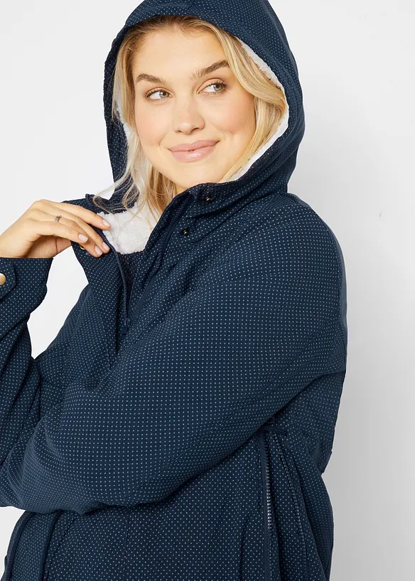 3-in-1 kuschelig gefütterte Umstands- und Tragejacke, bonprix