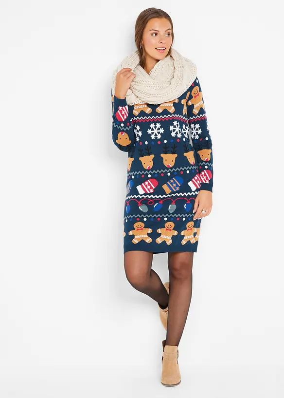 Weihnachts-Strickkleid, bonprix