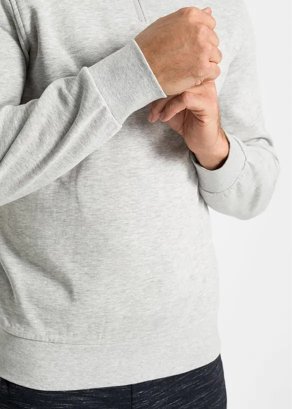 Sweatshirt mit Troyerkragen, bonprix