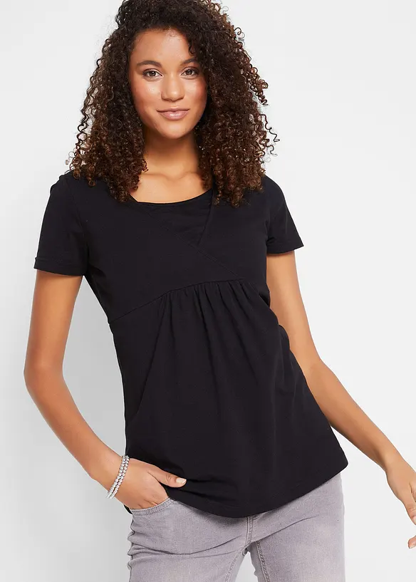 2-in-1 Umstands- und Stillshirts (2er Pack), bonprix