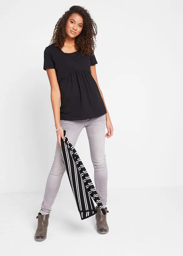 2-in-1 Umstands- und Stillshirts (2er Pack), bonprix