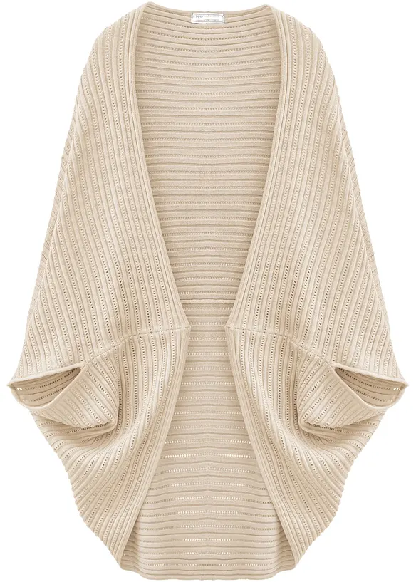 Poncho en fine maille, bonprix