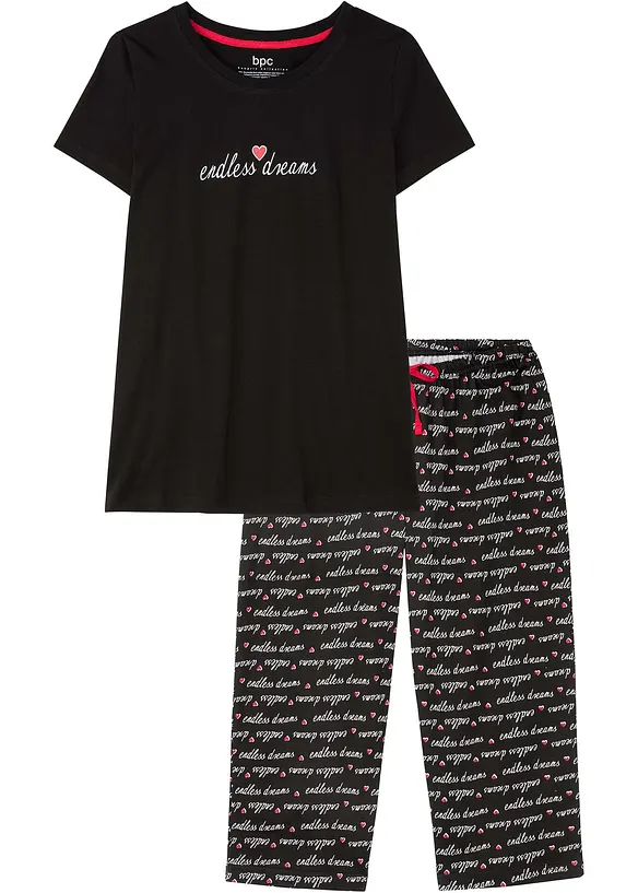 Pyjama corsaire 100% coton, bonprix