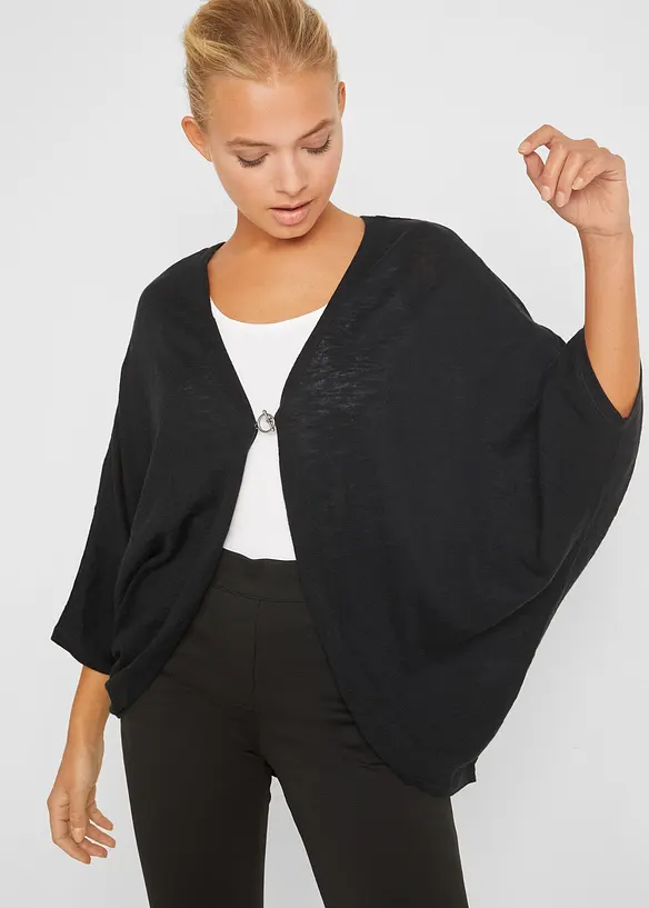 Gilet en fine maille 100% coton, bonprix