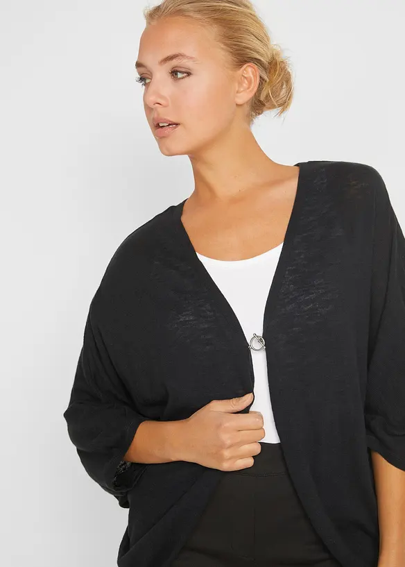 Gilet en fine maille 100% coton, bonprix