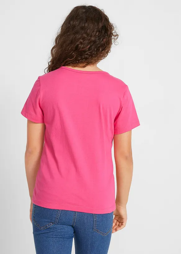 Lot de 2 T-shirts 100% coton, bonprix