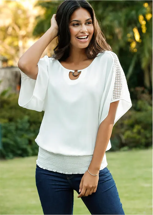 Bluse aus reiner Viskose, bonprix