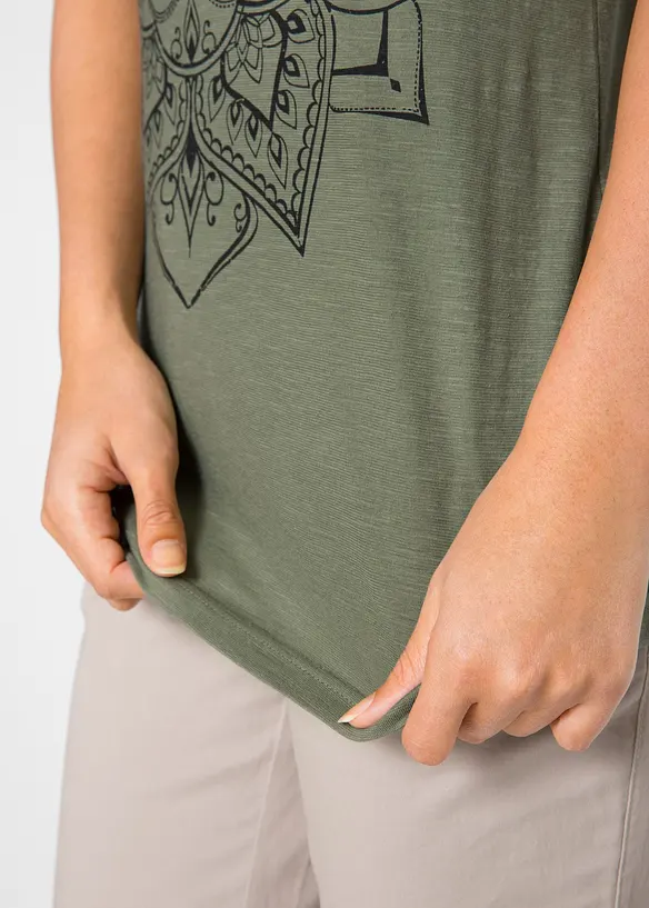 Flammgarn-Shirt, Kurzarm, bonprix
