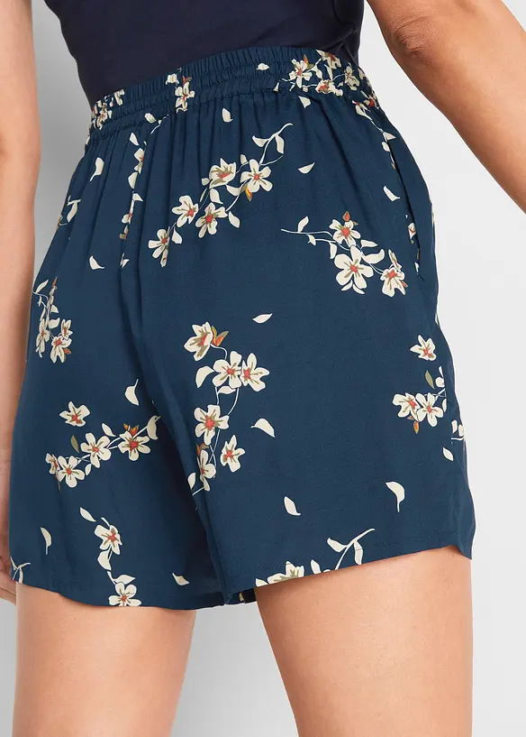 Viskose-Shorts mit Bindegürtel (2er Pack), bonprix