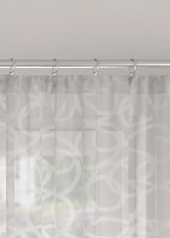 Gardine mit Druck mit recyceltem Polyester (1er Pack), bonprix