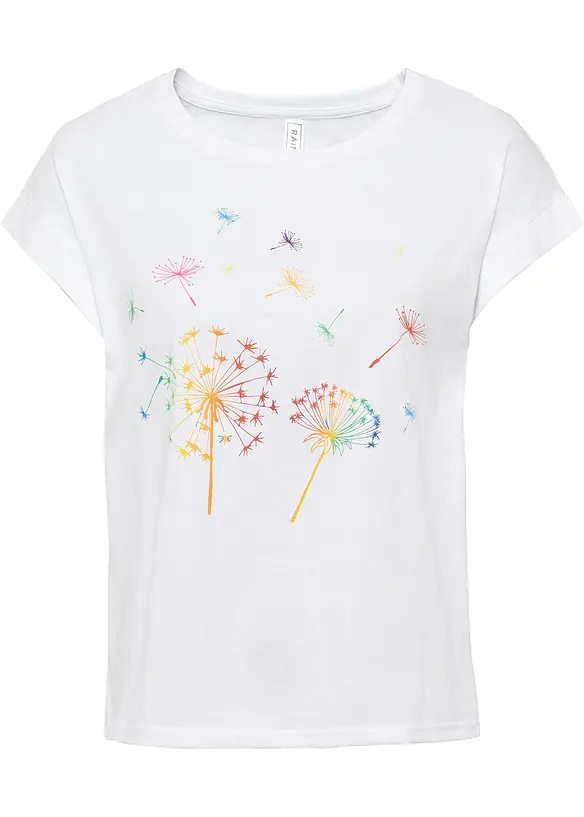 T-Shirt mit floralem Print, bonprix