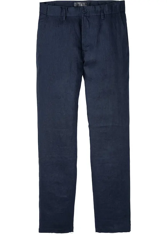 Pantalon chino Regular, 100% lin, droit, bonprix