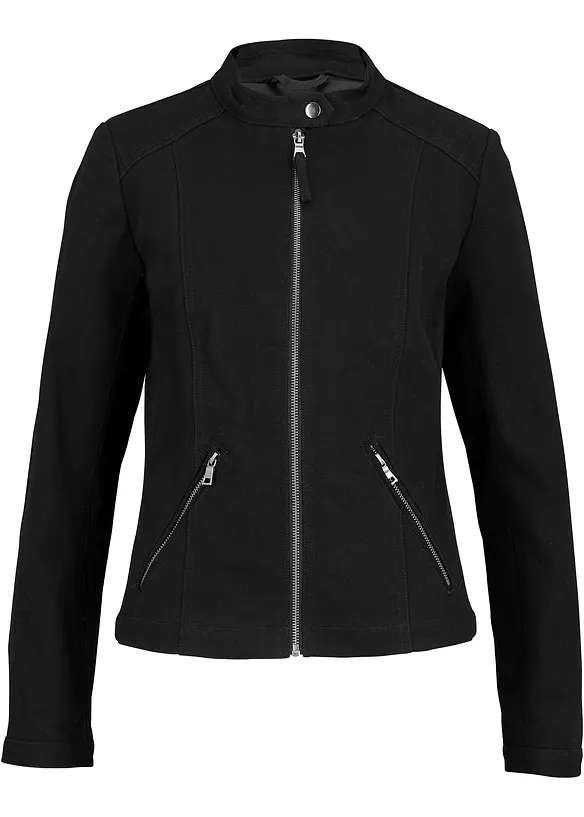 Veste en coton twill avec empiècements latéraux extensibles, bonprix