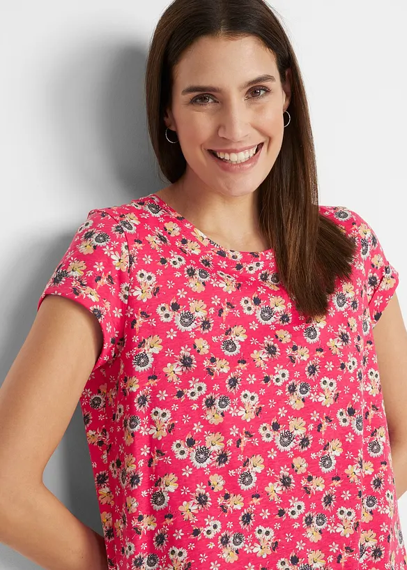 Lot de 2 robes en jersey 100% coton, fentes latérales, bonprix