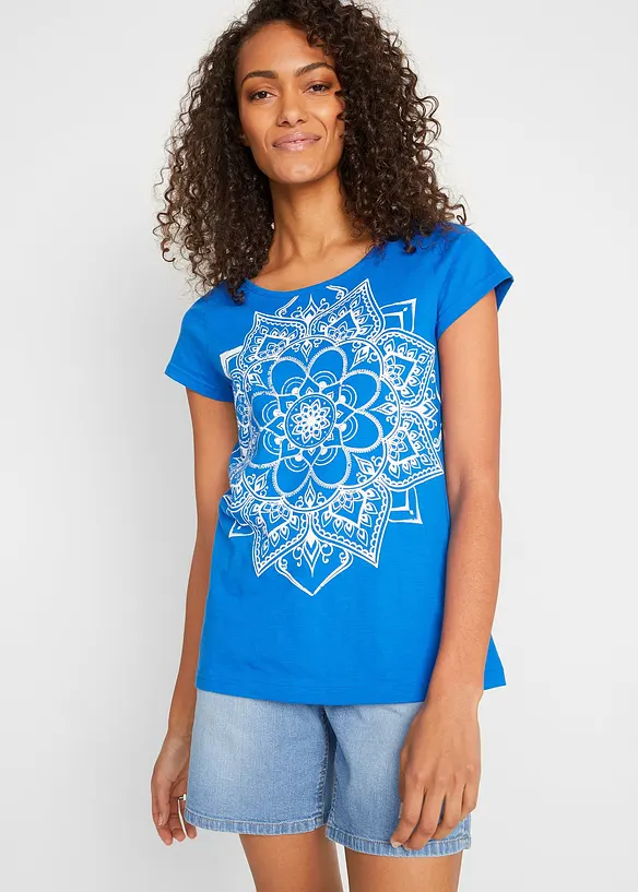 Flammgarn-Shirt, Kurzarm, bonprix