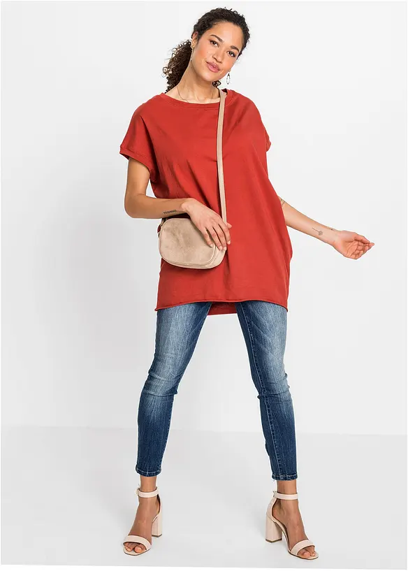 Longshirt aus reiner Baumwolle, bonprix