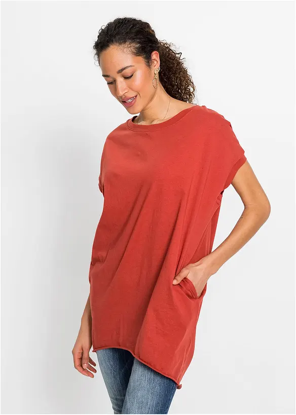 Longshirt aus reiner Baumwolle, bonprix
