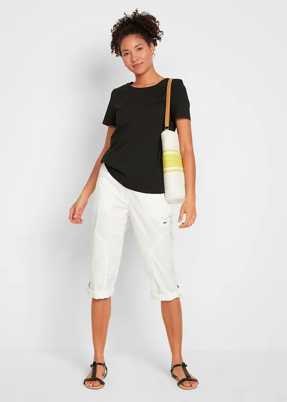 T-Shirt aus reiner Baumwolle (2er Pack), bonprix