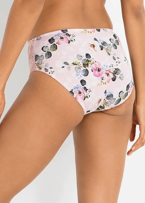 Maxislip mit zarter Spitze (2er Pack), bonprix