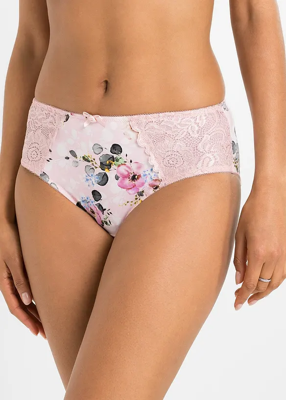 Maxislip mit zarter Spitze (2er Pack), bonprix
