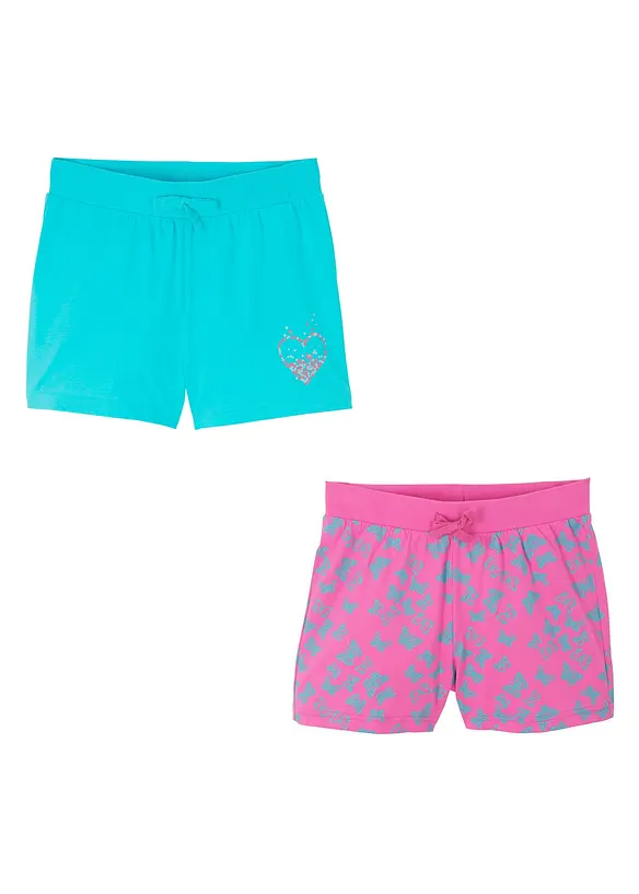 Shorts aus reiner Bio-Baumwolle (2er-Pack), bonprix