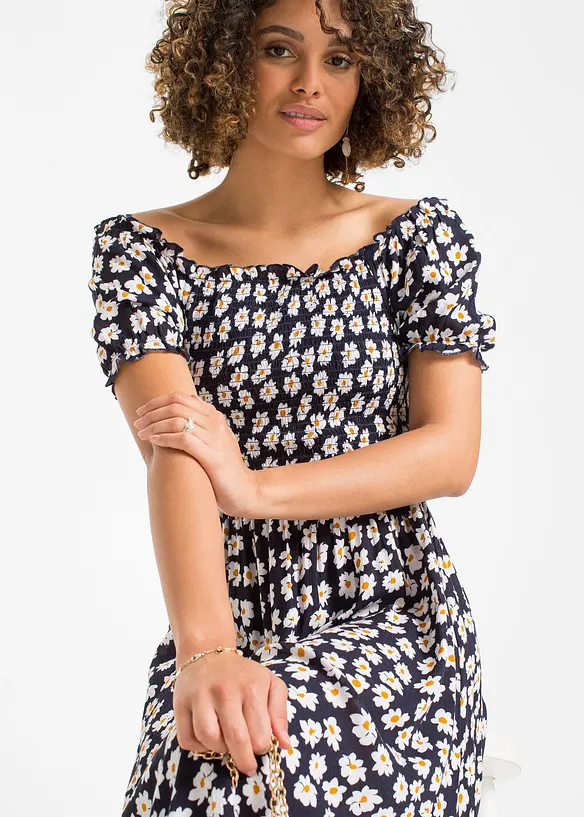 Midikleid aus reiner Viskose, bonprix